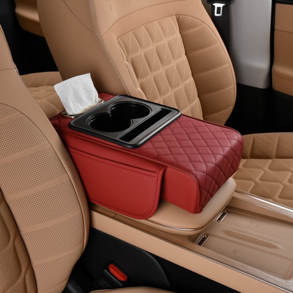 4 in1 Car Armrest Cushion Cover Center Console Box Protector Pad Mat For TOYOTA