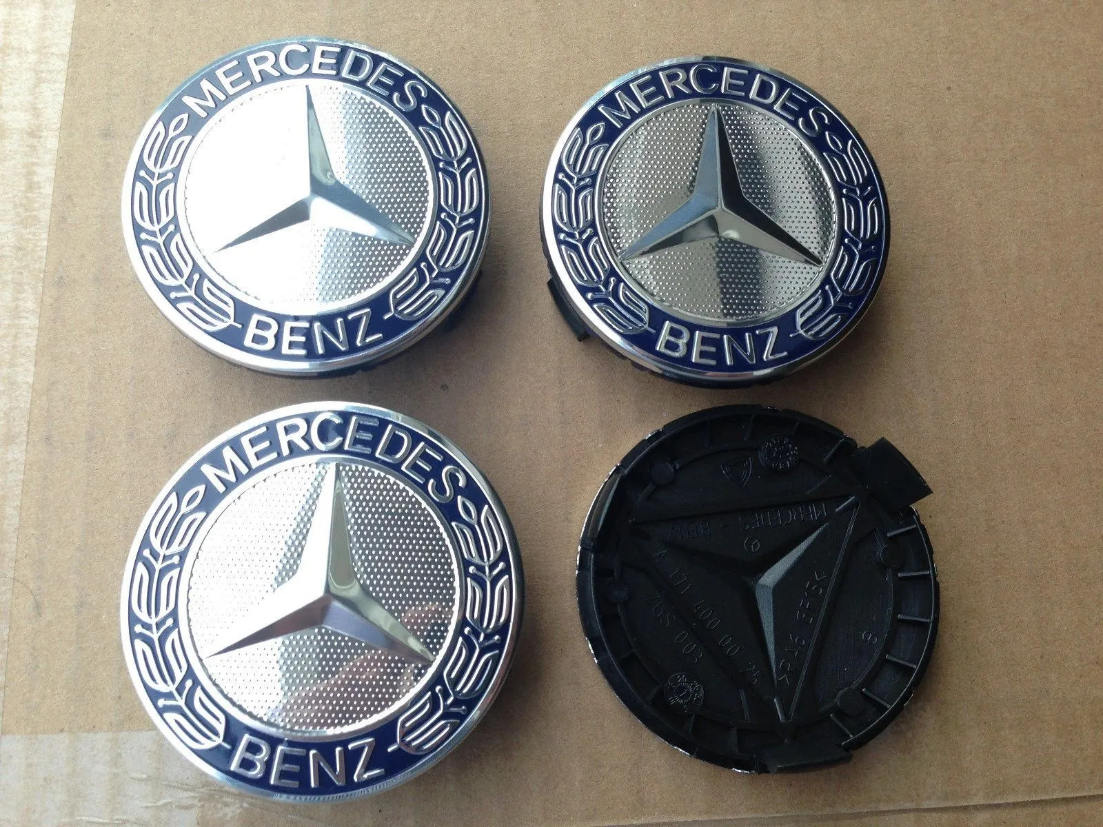 4pcs 75mm Wheel Hub Caps Tire center Covers emblems fit for Mercedes Benz