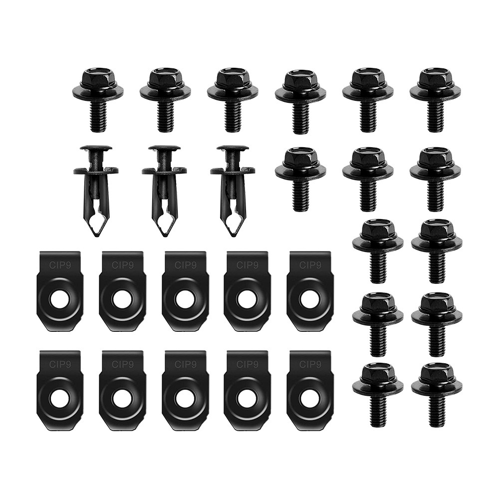 Engine Shield Splash Guard Bumper Hardware Kit Body Bolt Screw U-nut Clip Rivet