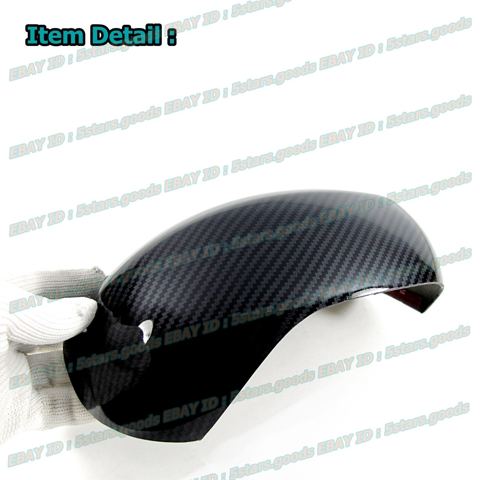 Carbon Fiber Covers Trim For 2006 07 08 09 2010 Dodge Charger SRT-8 Side Mirror