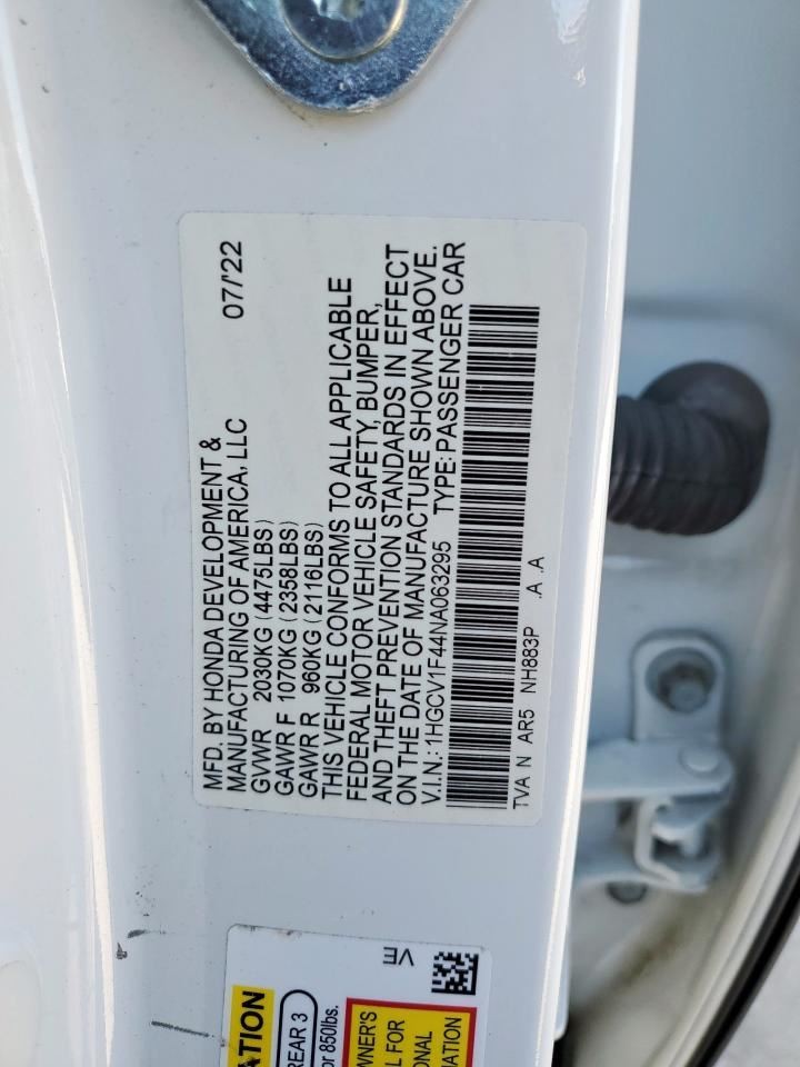 ACCORD 2022 Passenger Side Rocker Panel Moulding 372416