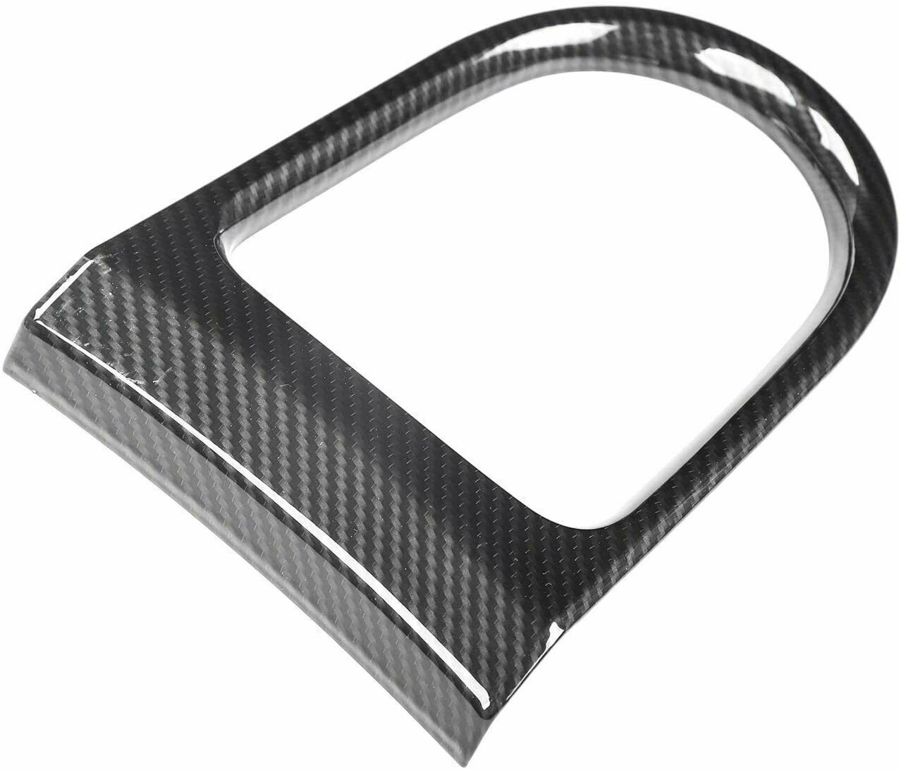 Carbon Fiber Cup Holder Insert &Gear Shift Frame Trim Cover for Ford Mustang 15+