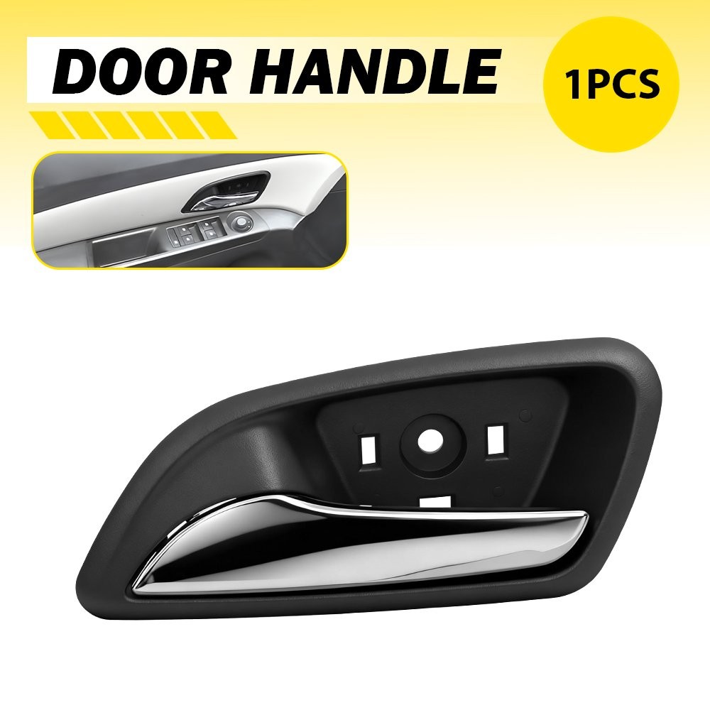 Interior Door Handle Chrome Black Left Driver For 2011-2015 Chevrolet Cruze EOA