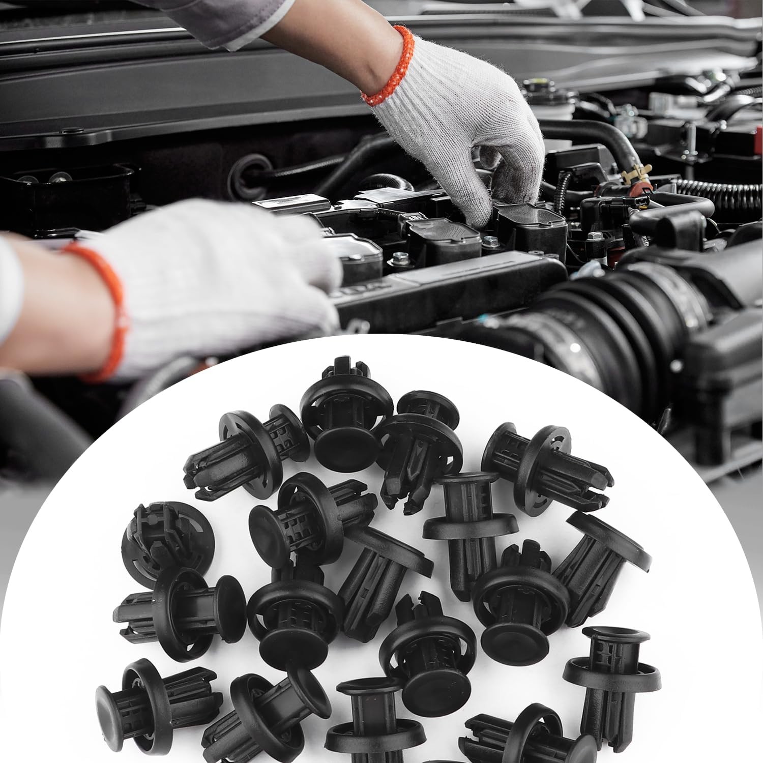30pcs Fastener Rivet Push Rear Front Bumper For Honda Acura Civic 91505-TM8-003