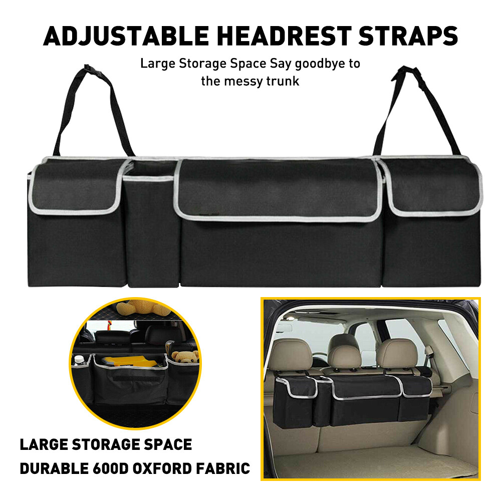 Multi-use Car Trunk Organizer Back Seat Storage Box Bag Oxford Car Accessories
