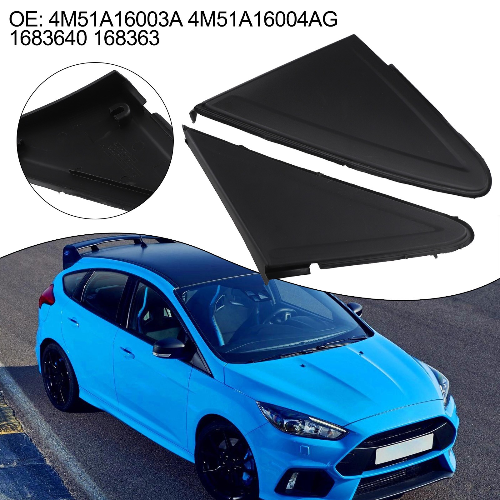 Superior Quality Mirror Fender Corner Molding for Ford Focus 2005 2014
