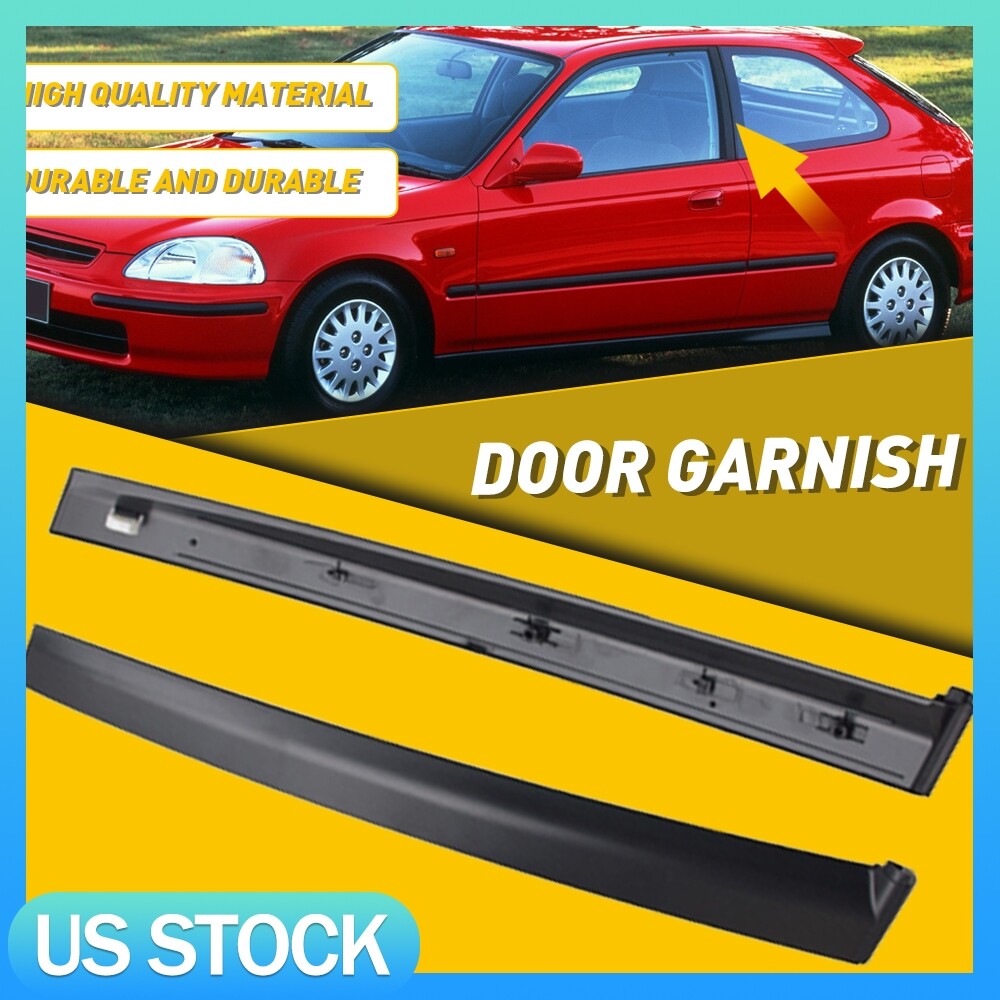 For 1992-1995 Honda Civic Driver and Passenger Side B Pillar Molding Trim Cover