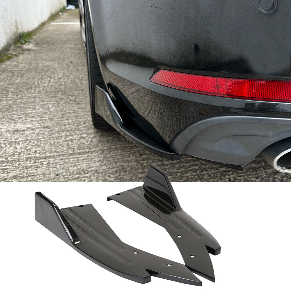 For Hyundai Sonata Glossy black Rear Bumper lip Spoiler Splitter Diffuser