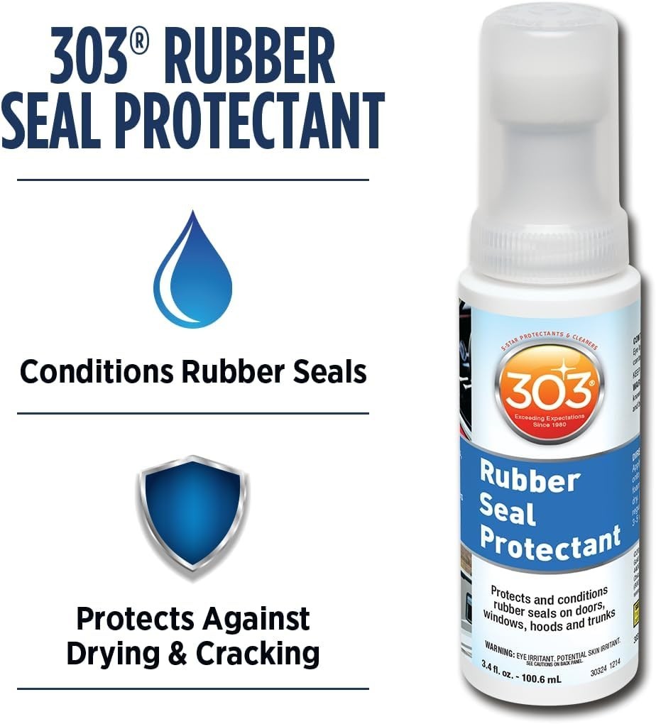 303 Rubber Protectant – Conditions, Restores, and Protects Seals, 3.4 oz