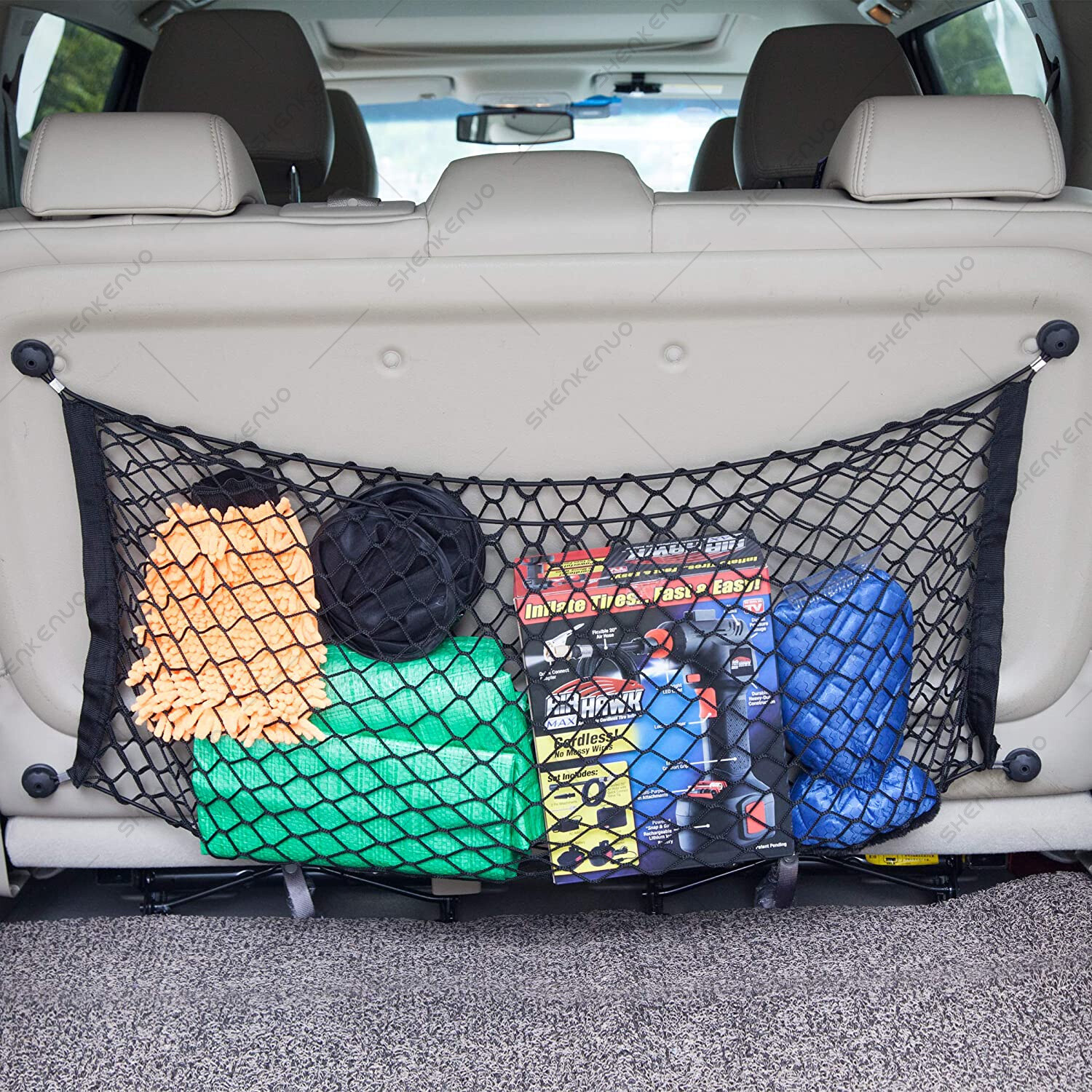 Rear Trunk Bed Envelope Style Organizer Cargo Net for TOYOTA TACOMA 1995-2022