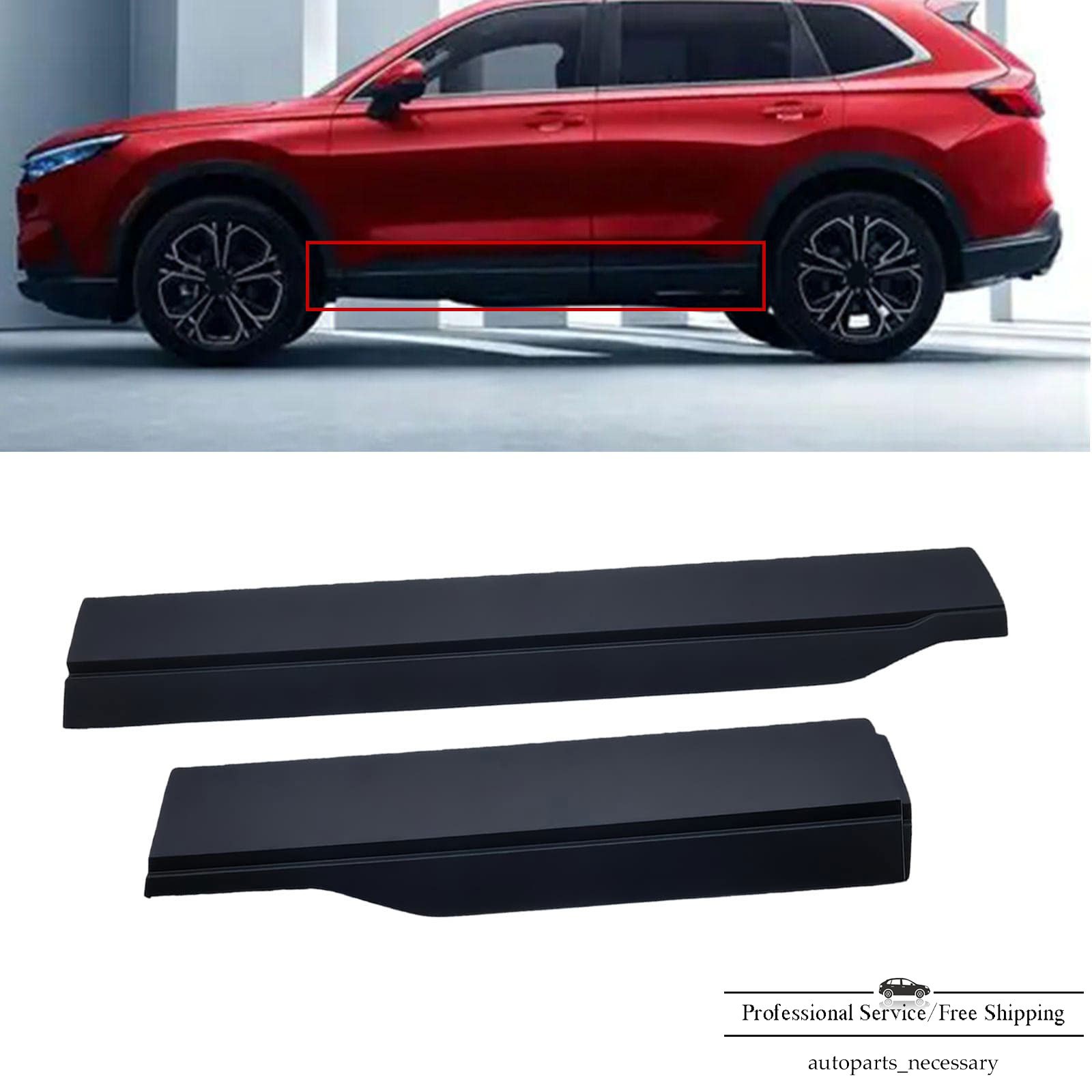 Front & Rear Door Molding Trim Panel Driver Side LH For 2023-2025 Honda CR-V CRV