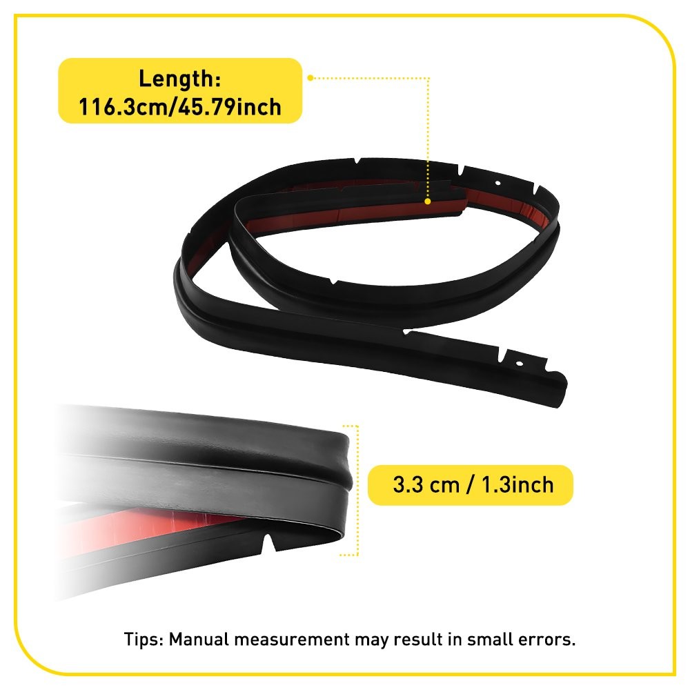 Hood to Front End Bumper Panel Seal Strip For Toyota Corolla 2007-2013 1-5SET