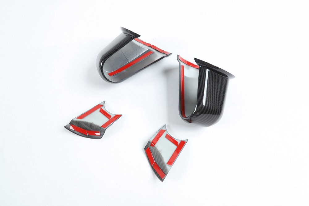 Carbon Fiber rearview mirror base cover trim decor For 2007-17 Jeep Wrangler JK