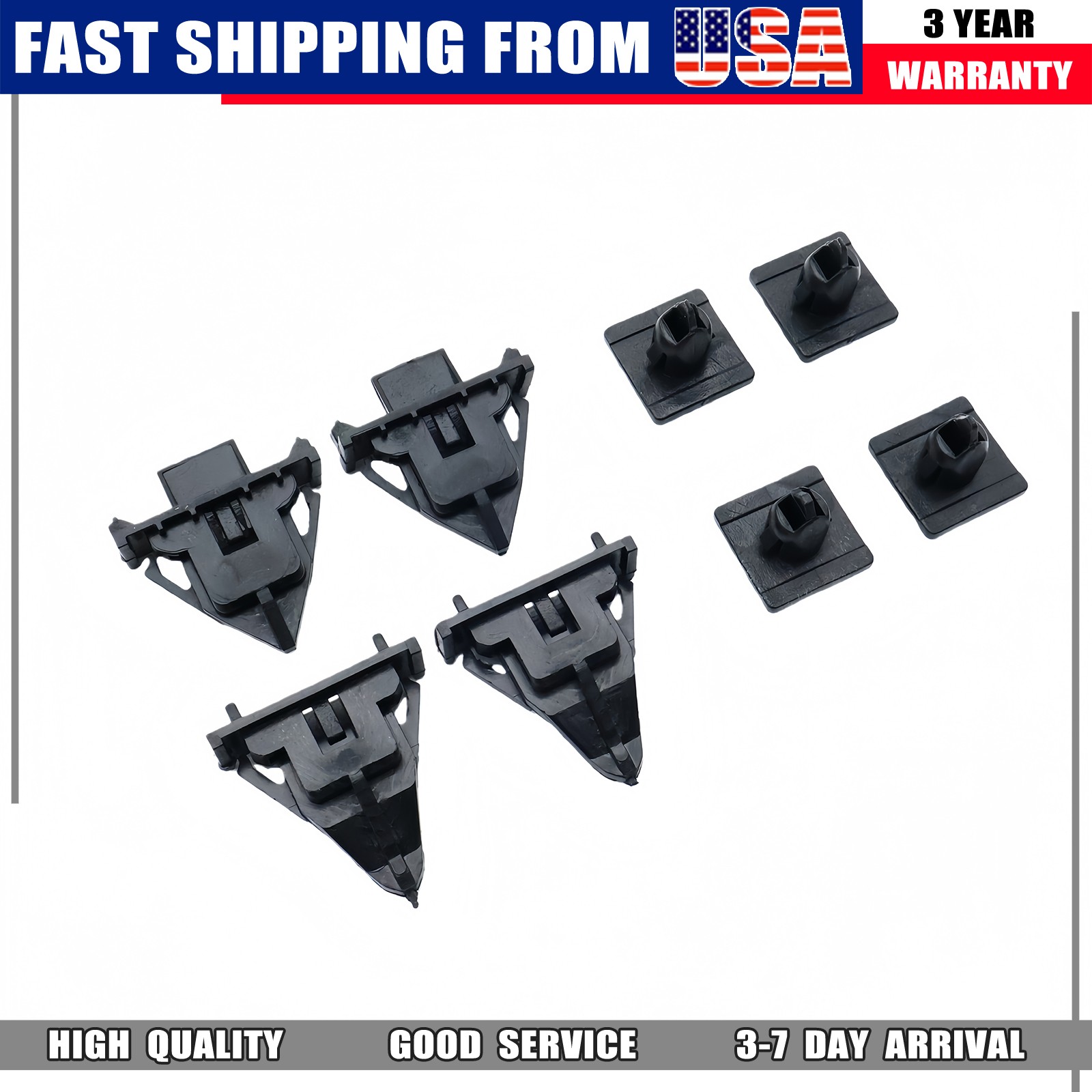 NEW 8PCS/Set For 07-14 Toyota FJ Cruiser Cowl Moulding Clip Retainer Kit