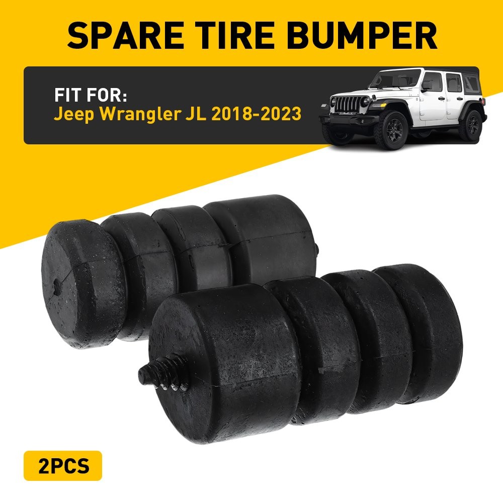 For Jeep Wrangler JL 2018-2023 Tailgate Spare Tire Bumper Stop Black 2-6X