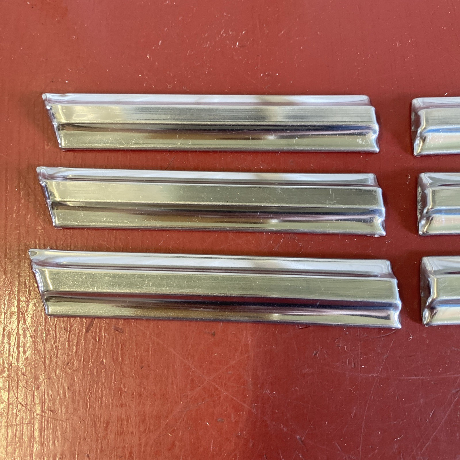 VINTAGE 1930 ‘s 1940 ‘s 4″ STAINLESS ACCENT MOULDING TRIM SET HUPP BUICK GM