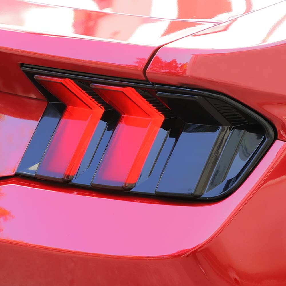 🌟 Rear Tail Light Lamp Trim Overlay Guard Cover Trim For Ford Mustang 2024 2025