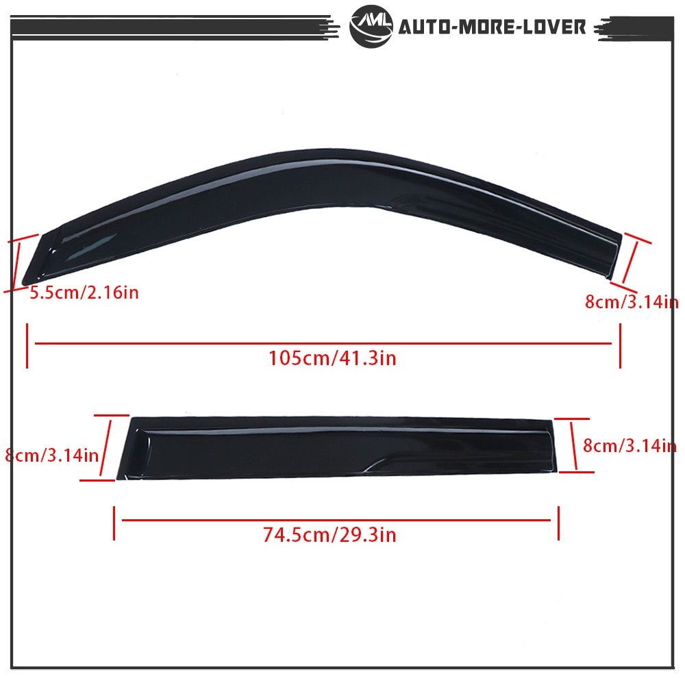 For Nissan Rogue 2008 2009 2010 2011 2012 2013 Window Visors Smoke Sun Rain 4PCS
