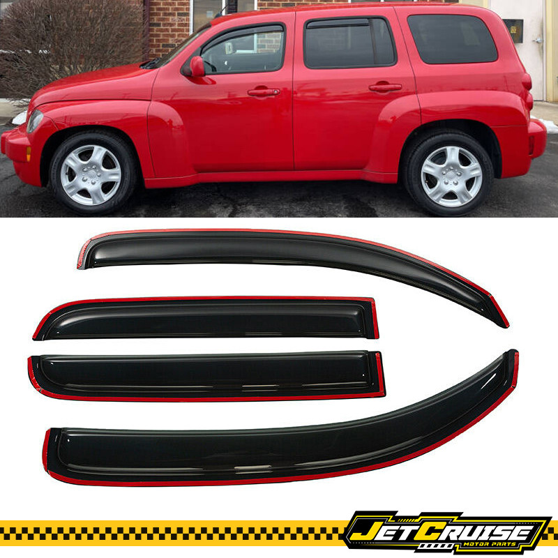 Fits 06-11 Chevy HHR 4Dr In-Channel Acrylic Window Visor Rain Sun Guard 4Pc Set