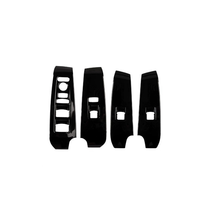 Bright black Window Switch Panel Cover Trim For Honda Civic Sedan 2022-2025