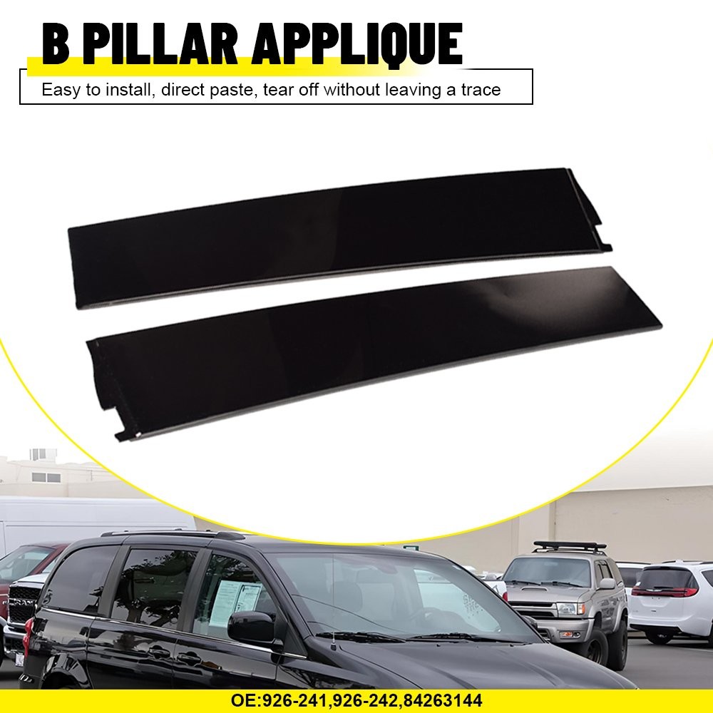 RH & LH Door Applique B Pillar Trim For 2015-2018 Chevy Tahoe GMC Yukon Suburban