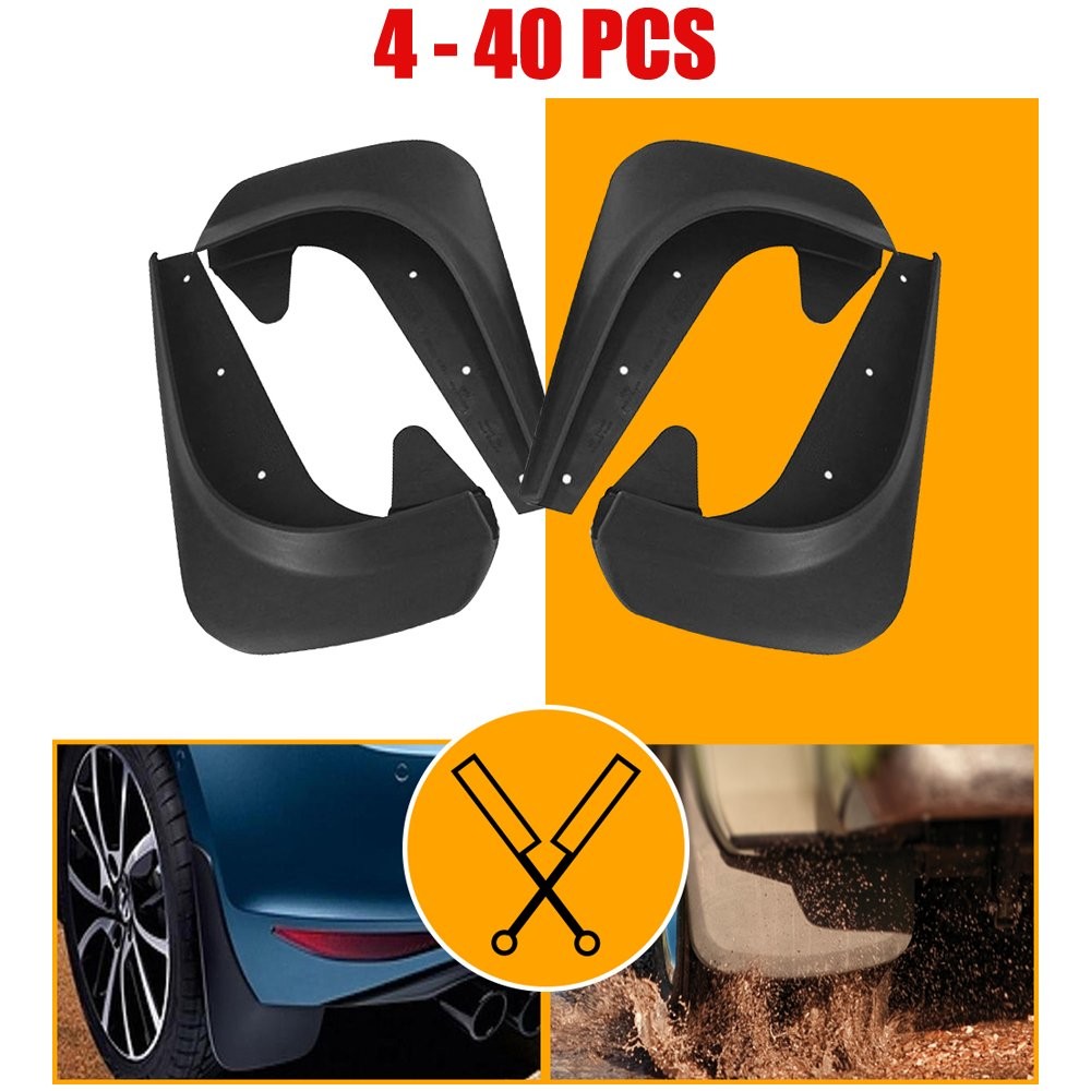 Car Mud Flaps Universal Fit Splash Hardware Guards Front Rear Included 4-40pcs