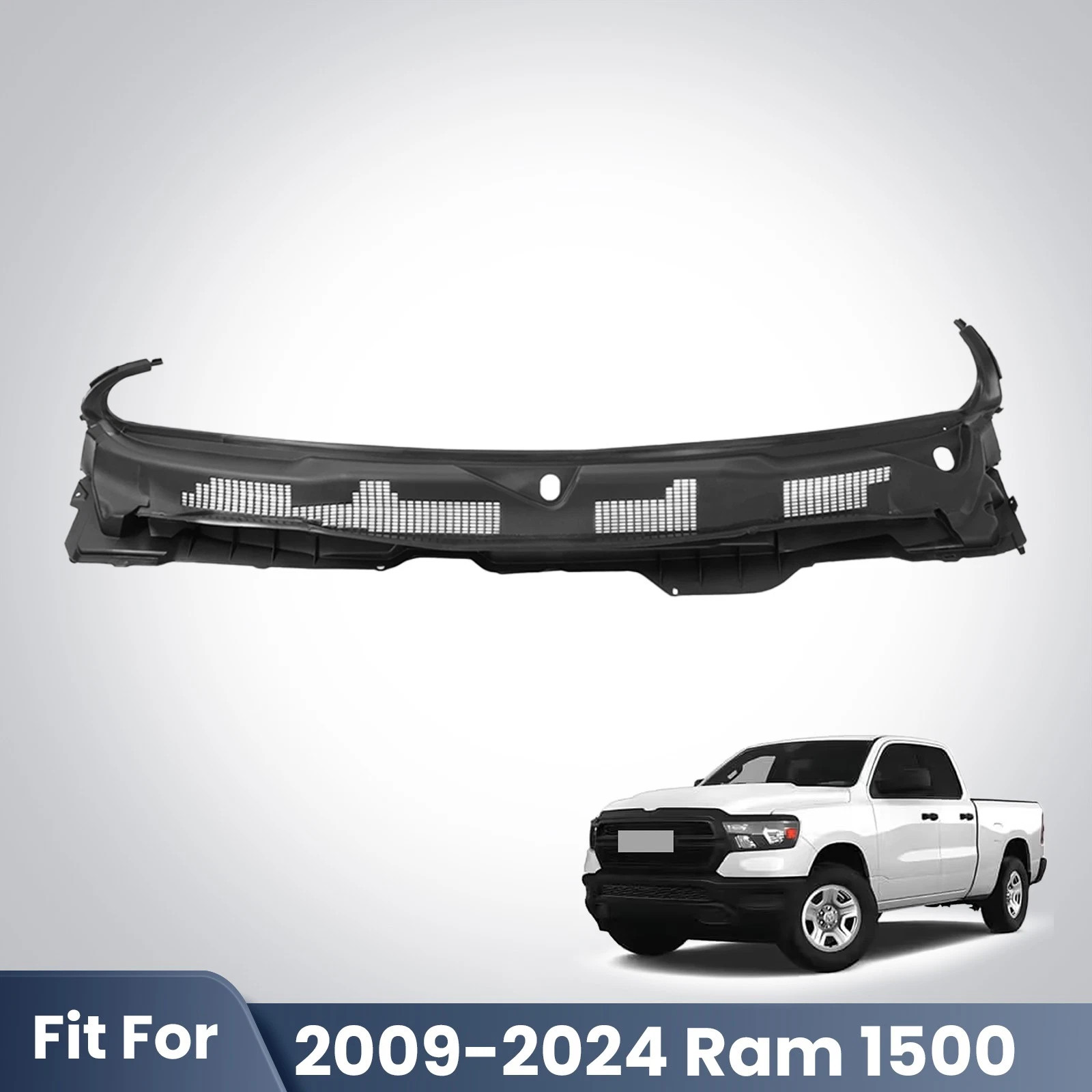 Front Grille Wiper Cowl Windshield Panel For Dodge Ram 1500/2500/3500 2009-2024