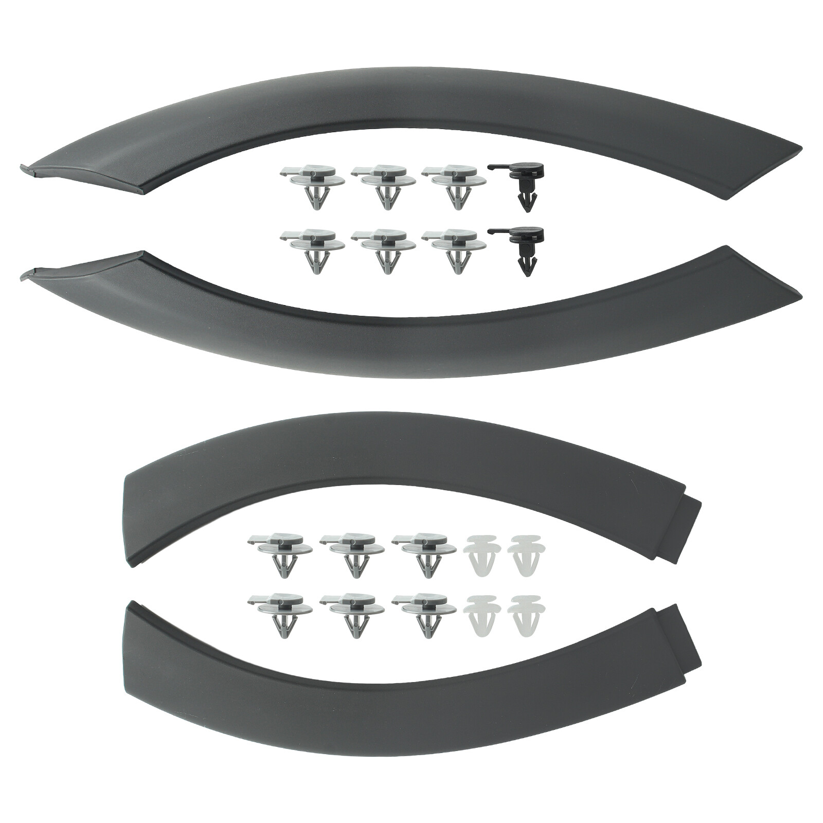 For 2002-08 Mini Cooper Front & Rear Wheel Arch Fender Flares Hood Trim Decor