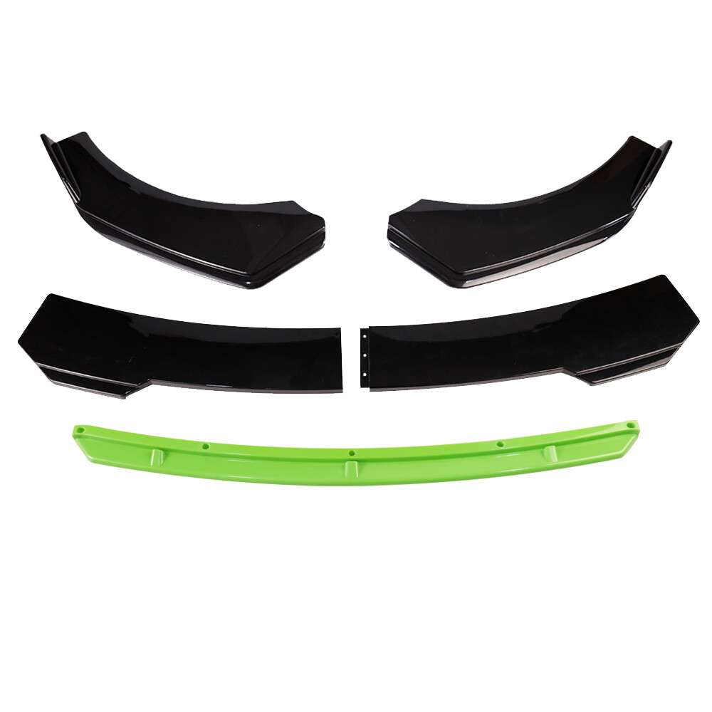 Universal Front Bumper Lip Spoiler Splitter Gloss Black Green For Nissan Sentra