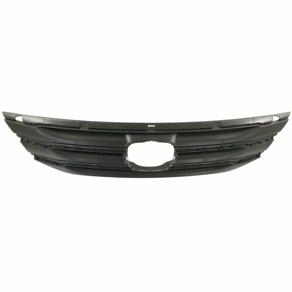 Fits 2011-2013 Honda Odyssey Front Bumper Upper Grille with Chrome Molding Trims