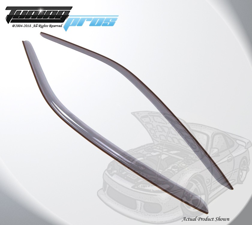 Light Gray Rain Visor Deflector 2pcs Out Channel For Chevrolet Camaro 2010-2016
