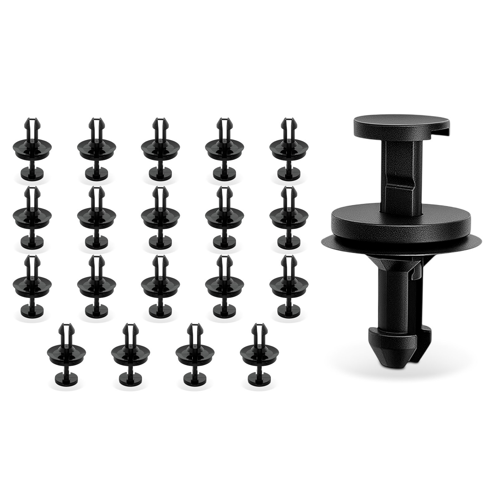20Pcs Nylon Air Dam Deflector Valance Bumper Clip Retainer for Chevy Silverado