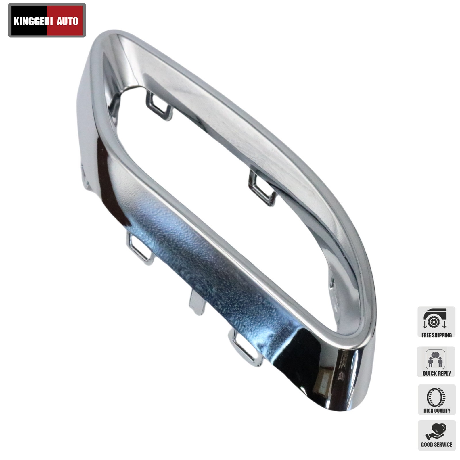 LH+RH Bumper Trim Chrome For Mercedes-Benz 2019-2022 A220 2018 E400 2021 E350 US