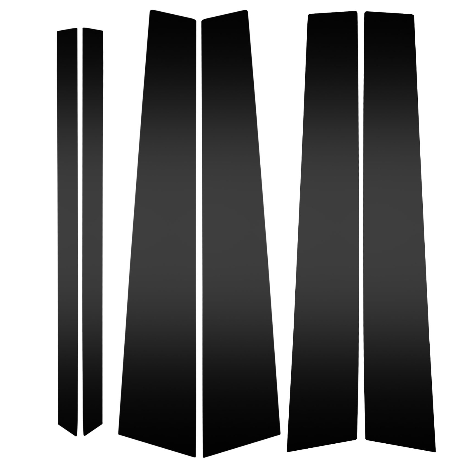 6PCS Door Window Pillar Post Cover Trim For Toyota Camry 2012-2017 Accessories