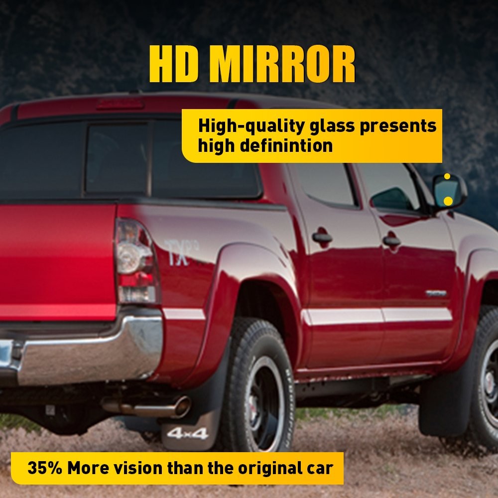 Heated Mirror Glass with Backing Plate Fit Toyota Tacoma 2005-11 Passenger 1-10