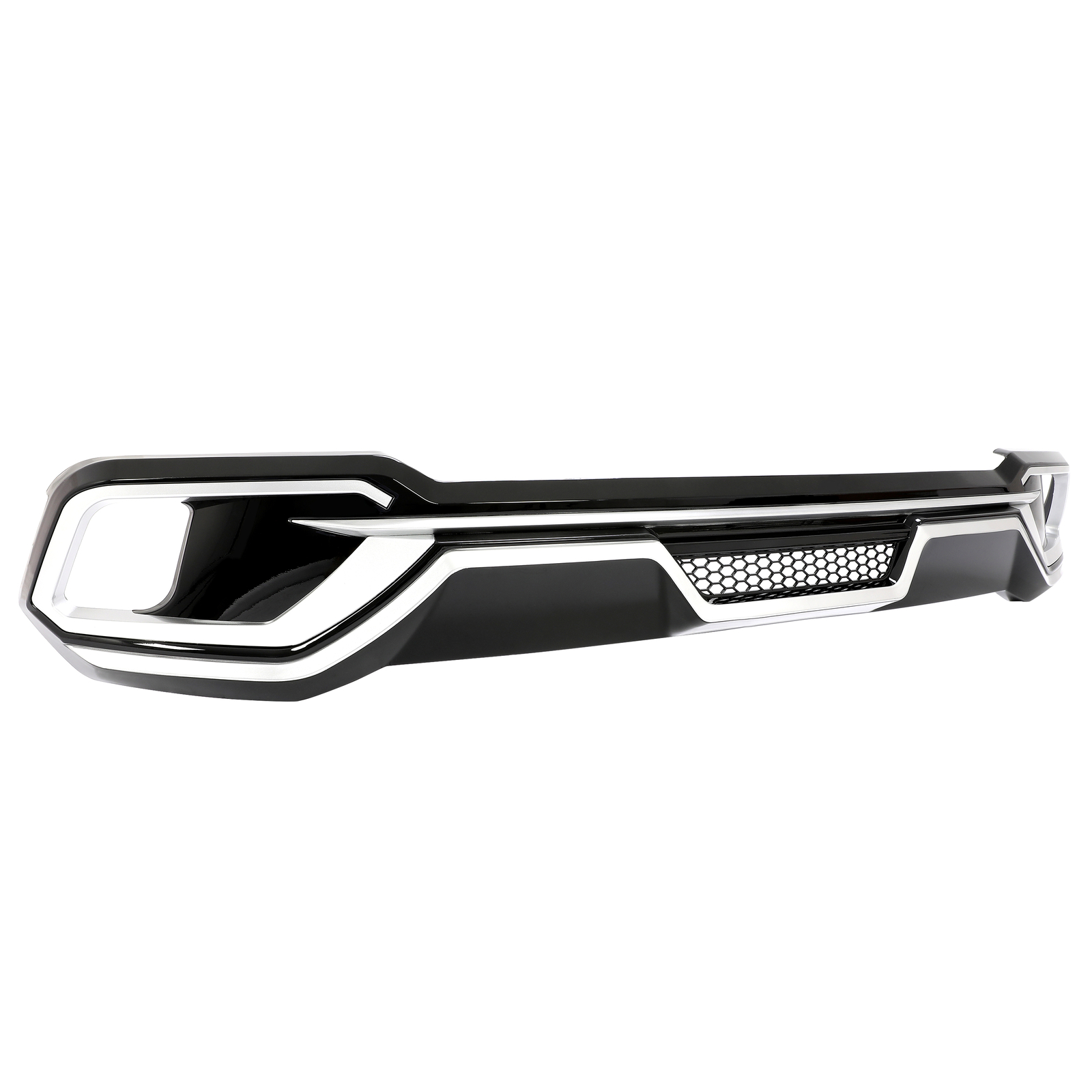 HECASA Rear Bumper Diffuser Spoiler Board ABS For Toyota Highlander 2017-2019