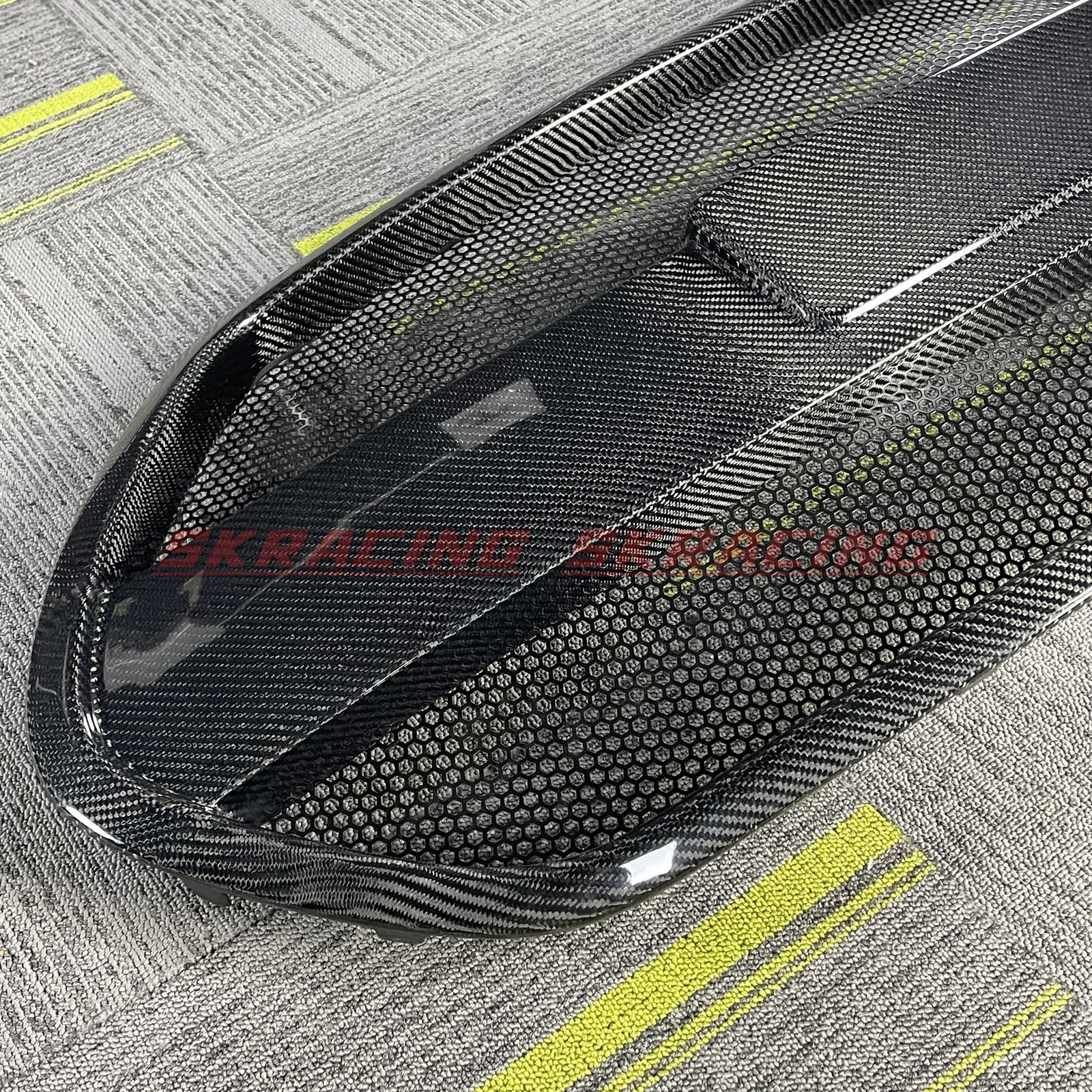 Forged/Carbon Fiber/Matte Black Front Bumper Grille For Hyundai Veloster Turbo
