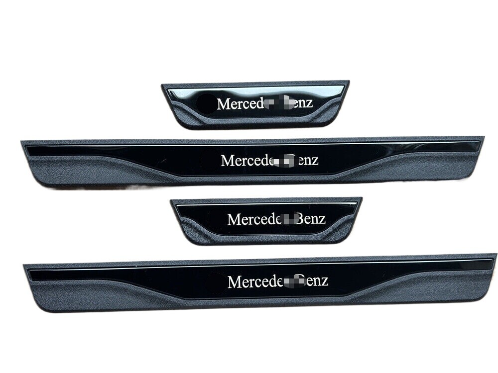 For Mercedes-Benz Accessories Car Door Scuff Sill Cover Panel Step Portector X4