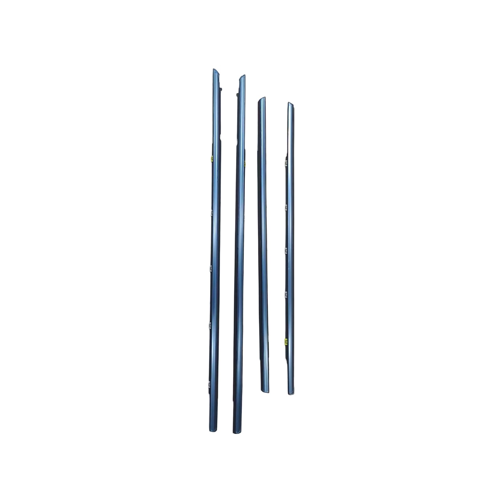 Front Rear Door Outside Weatherstrip Chrome LH&RH 4P SET For Kia Forte 19-2021