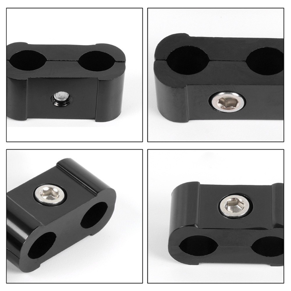 3x Metal Aluminum Car Engine Spark Plug Wire Separator Divider Fit for 8/9/10mm