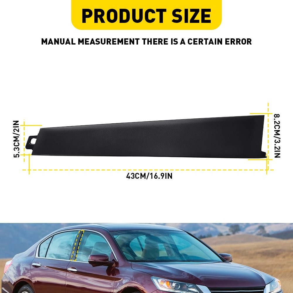 Front Left / Right Door Applique Pillar Molding Trim For Honda Accord 2008-2013