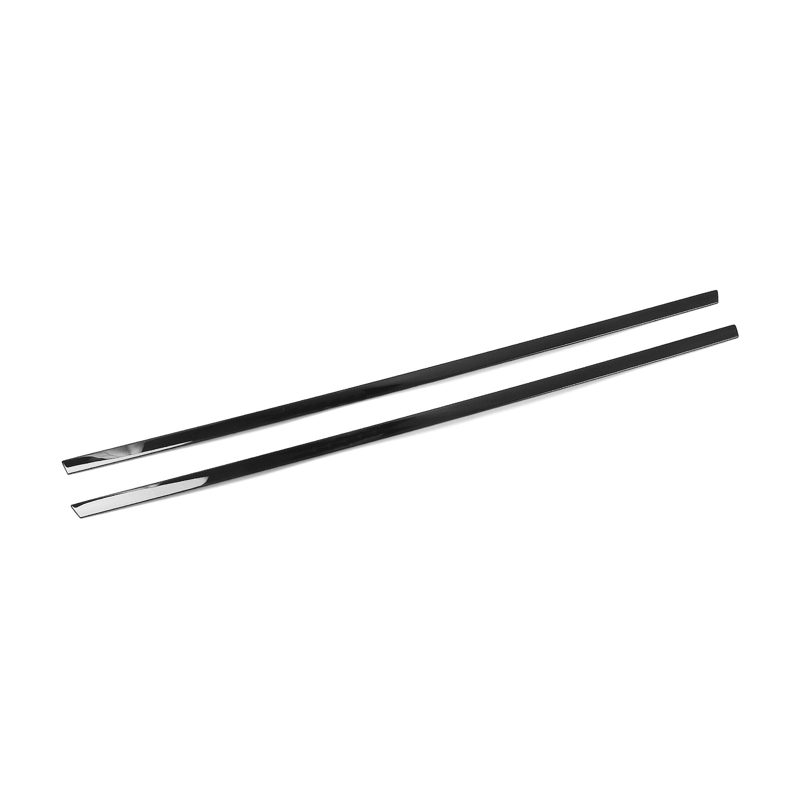 10x Glossy black Car Window Sill Molding Strip Cover Trim For BMW X5 2014-2018