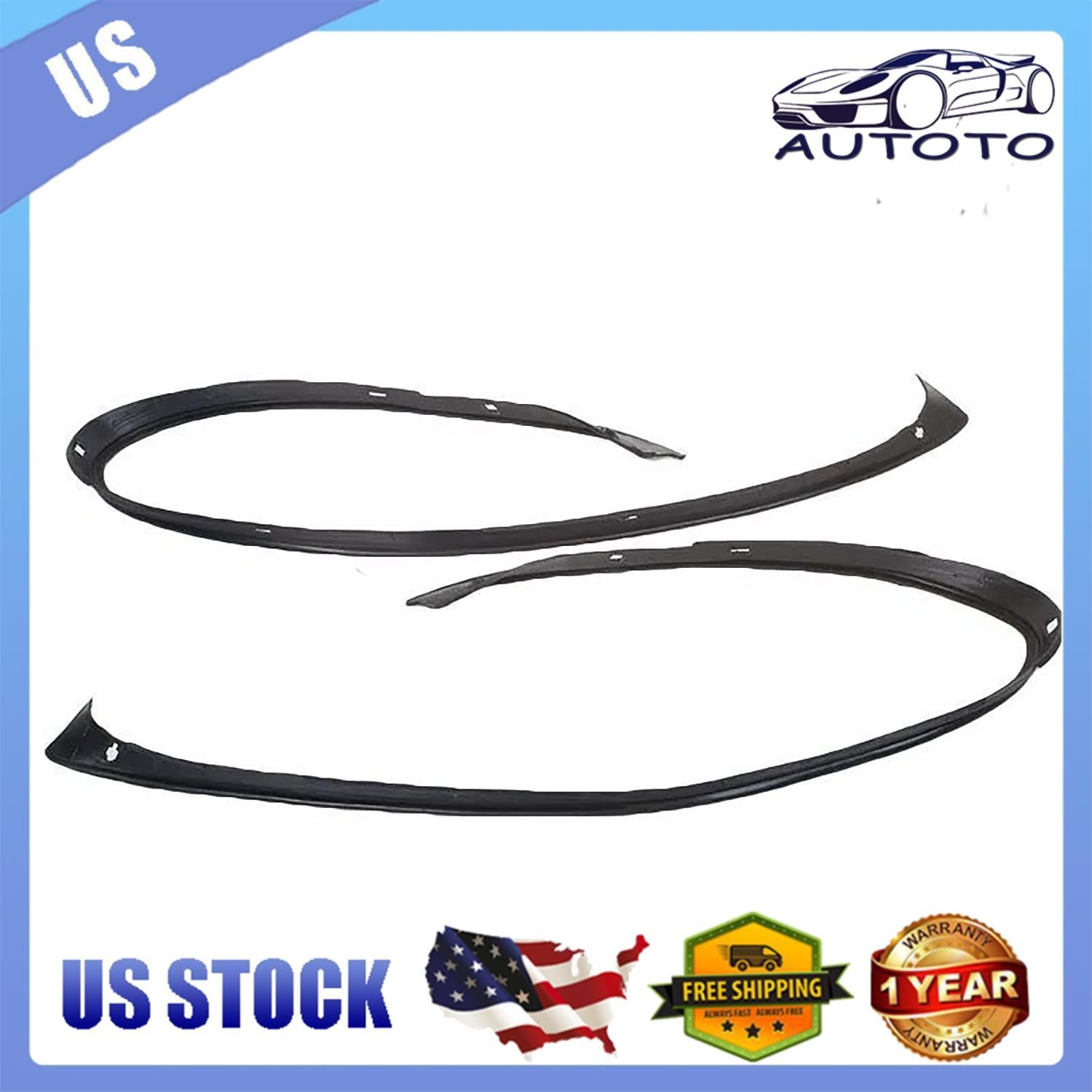 For Porsche Cayenne 2011-14 Rubber Sealing Trim Headlamp Decorative Strip 2PCS