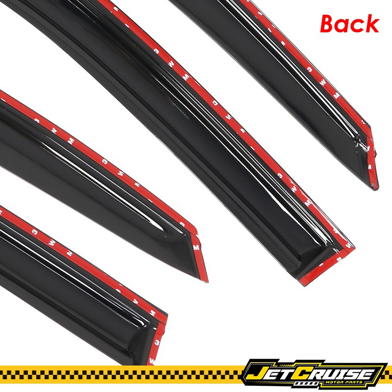 Fits 22-24 Honda Civic Mug Style Acrylic Window Visors Rain Sun Guard Deflector