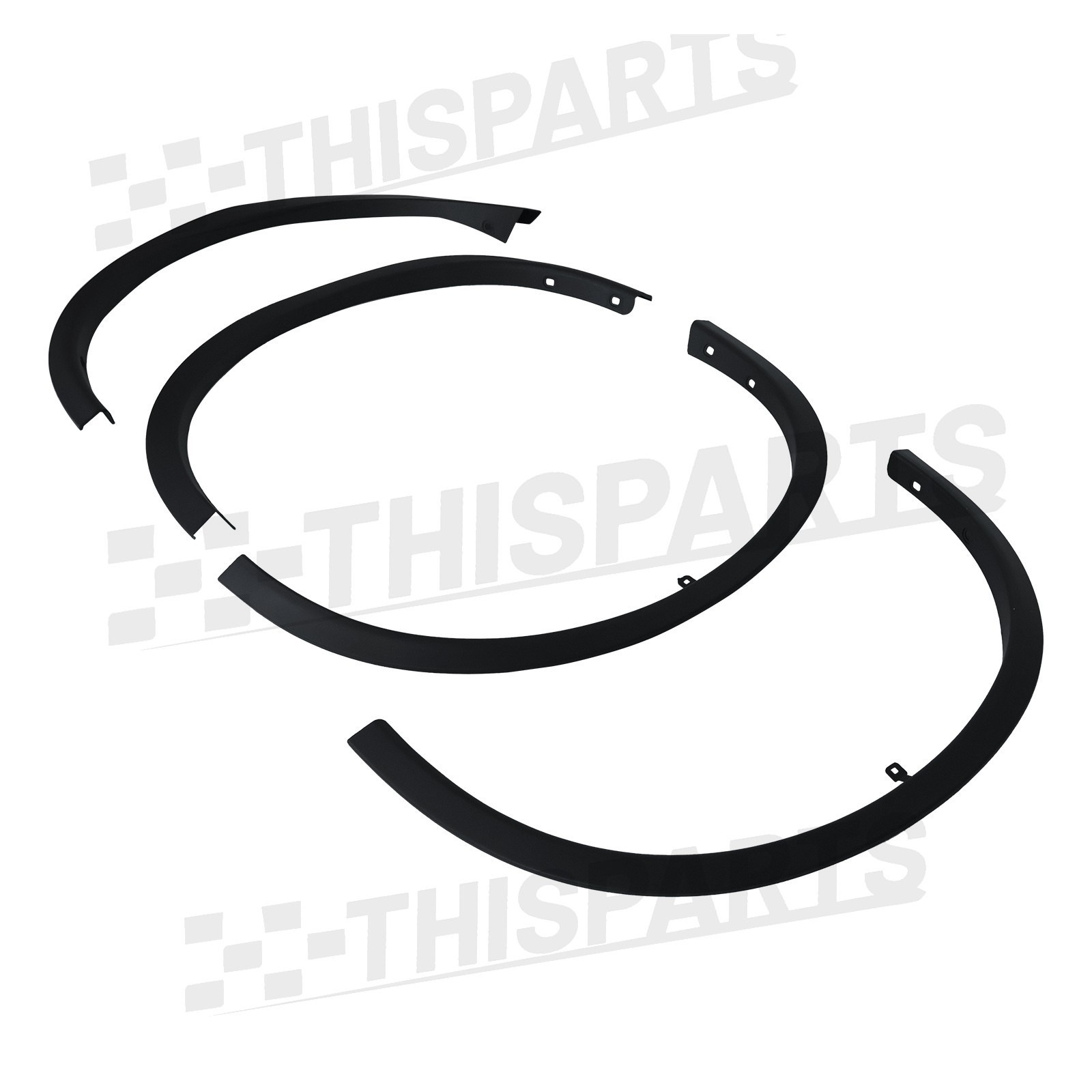 For 2014-2020 Nissan Rogue Black Front Rear Fender Flare Molding Trim Left Right