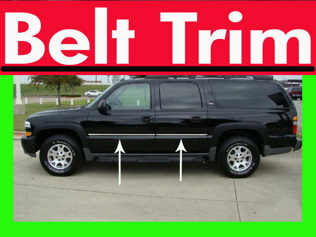 For chevy SUBURBAN Chrome Body Side Molding Trim Kit 2000-2003 2004 2005 2006**