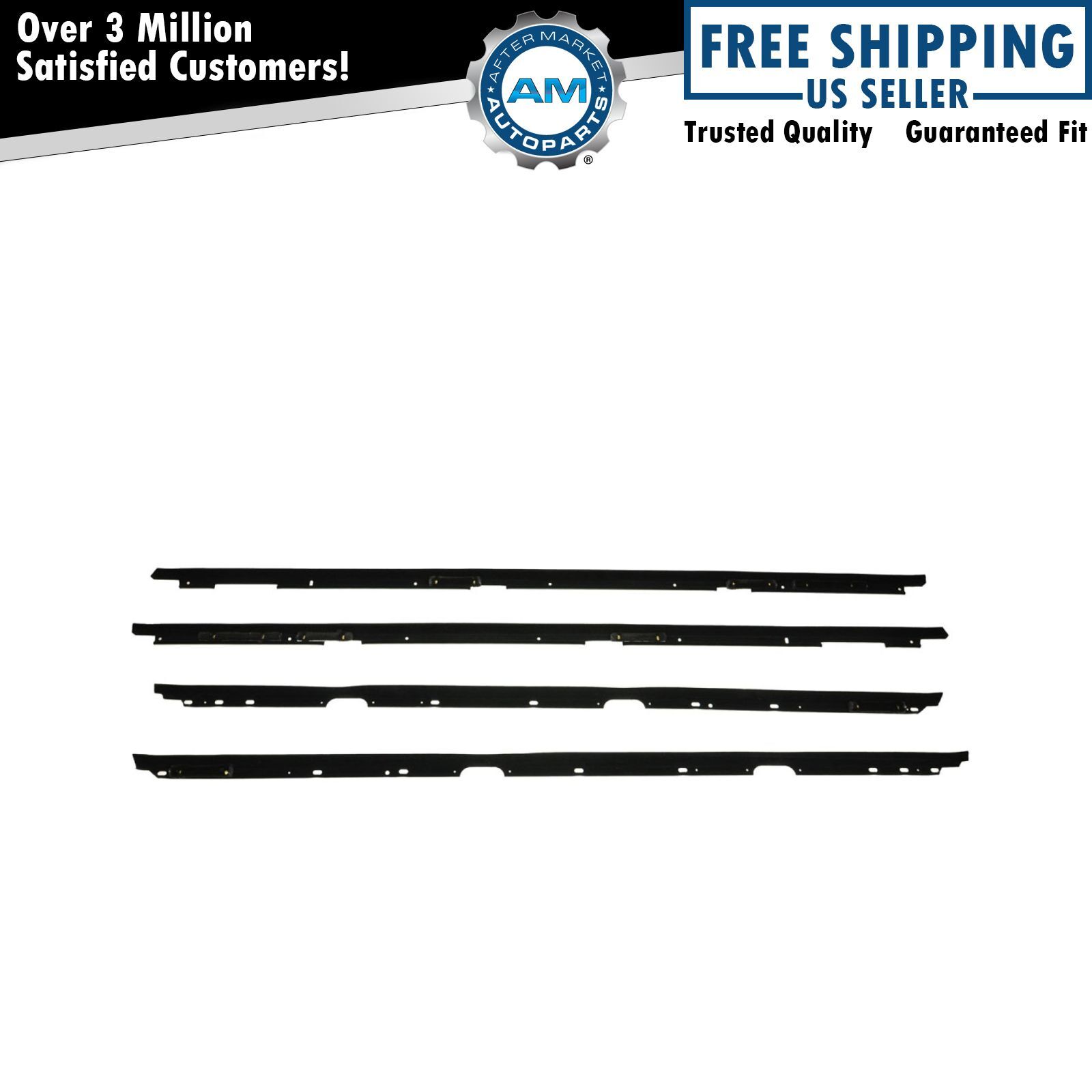 Window Sweeps Felts Weatherstrip Seals Kit Set of 4 for Camaro Firebird Trans Am