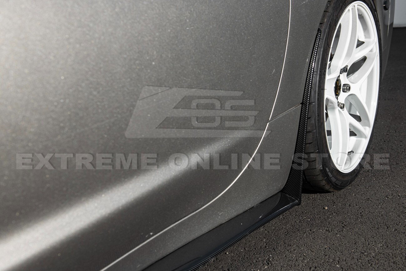 For 97-04 Corvette C5 | ZR1 Style Hydro-Dipped Carbon Fiber Side Skirts Panel