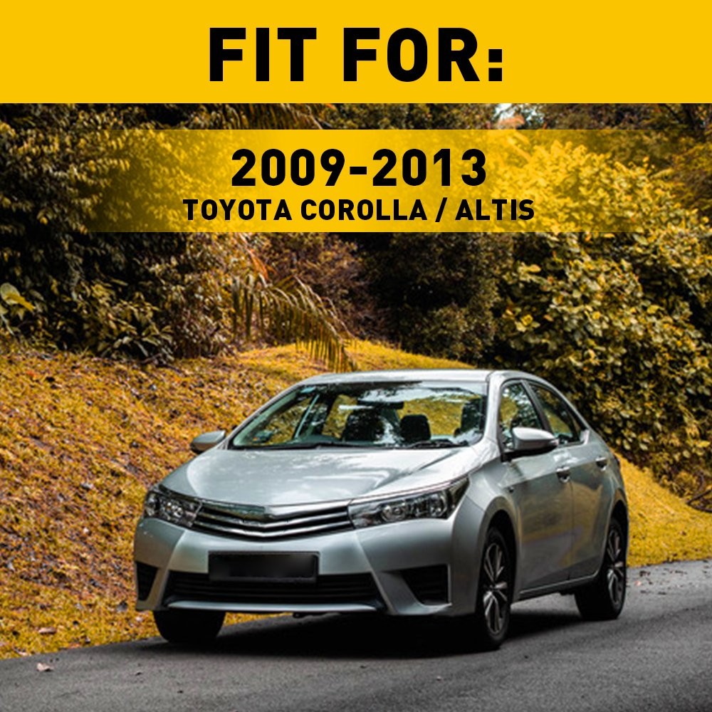 Pair Upper Side Central Trim Dashboard Strip For Toyota Corolla Altis 2009-2013