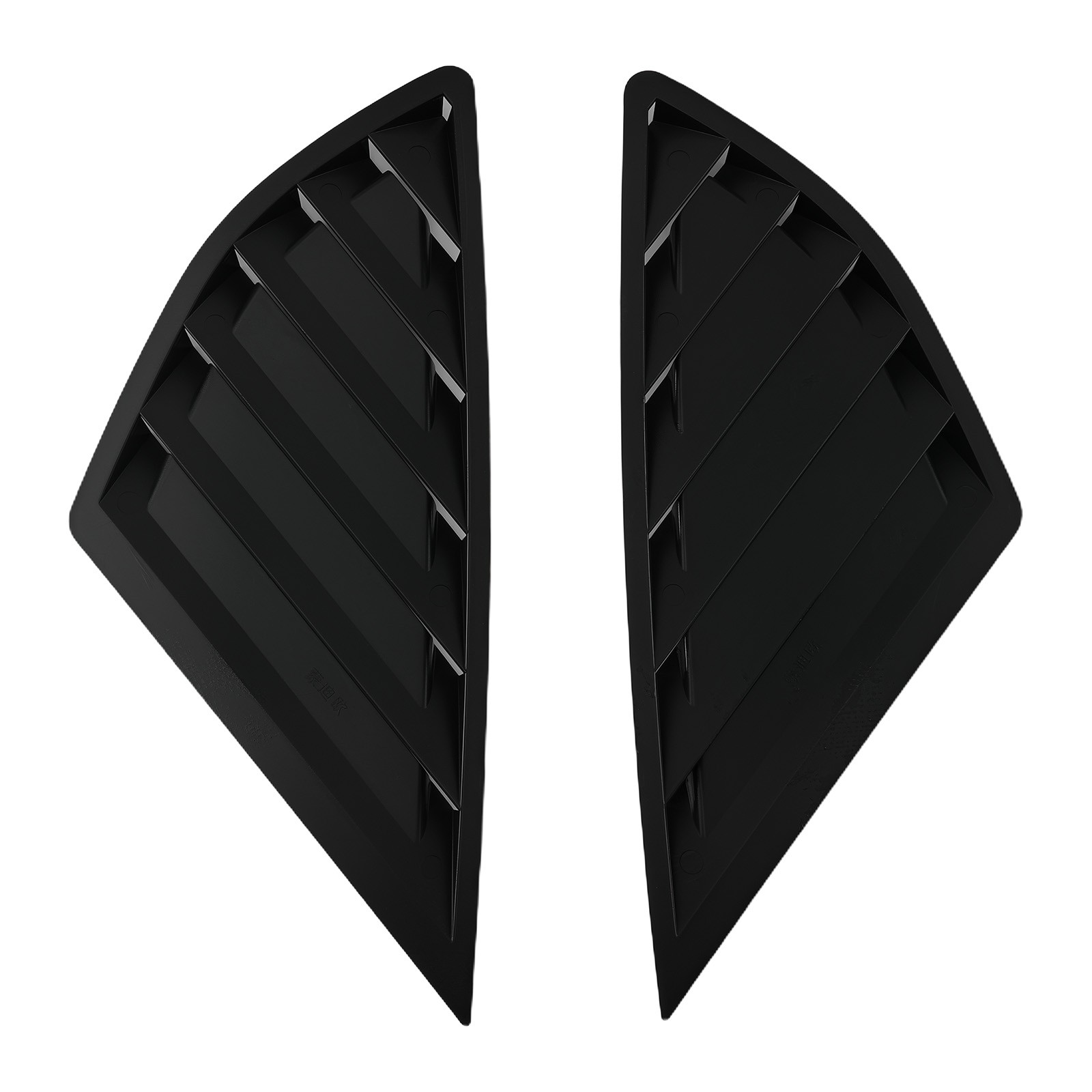 Black Window Louvers ABS for Ford Fusion Mondeo 2013-2020 Gloss Painted